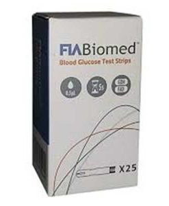 FIA Biomed Blood glucose test 50 Strips