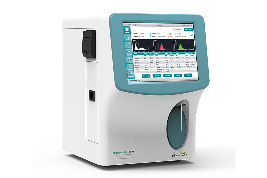 Bio Elab EC-38 Automated 3 Part Hematology Analyzer