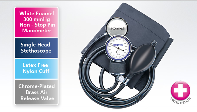 Accumed Sphygmomanometer With Stethoscope