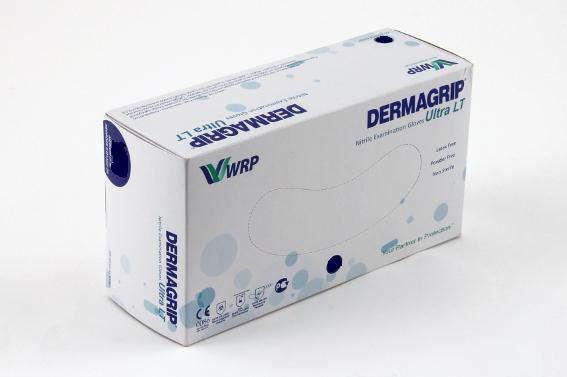 DERMAGRIP Powder Free Blue Nitrile Hand Gloves- 100pc - Image 3