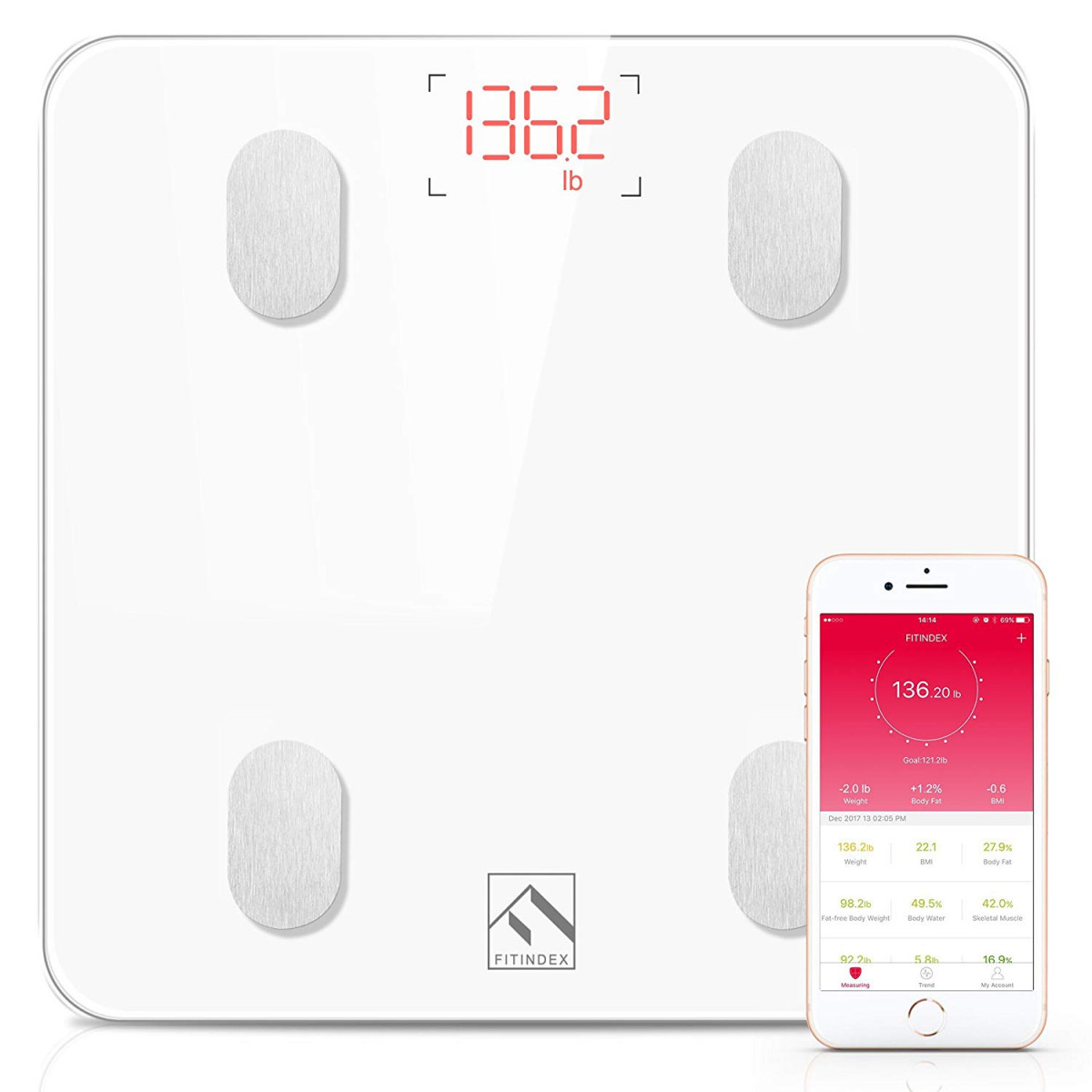 FITINDEX ES-26M Bluetooth Smart Body Fat Scale