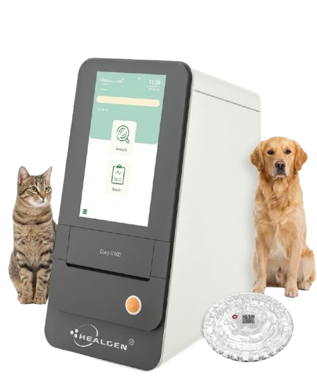 HEALGEN Diag-V100 Veterinary Biochemistry Analyzer